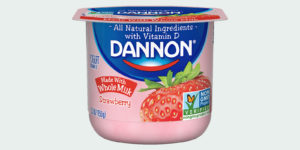 Non-gmo verified Dannon yogurt