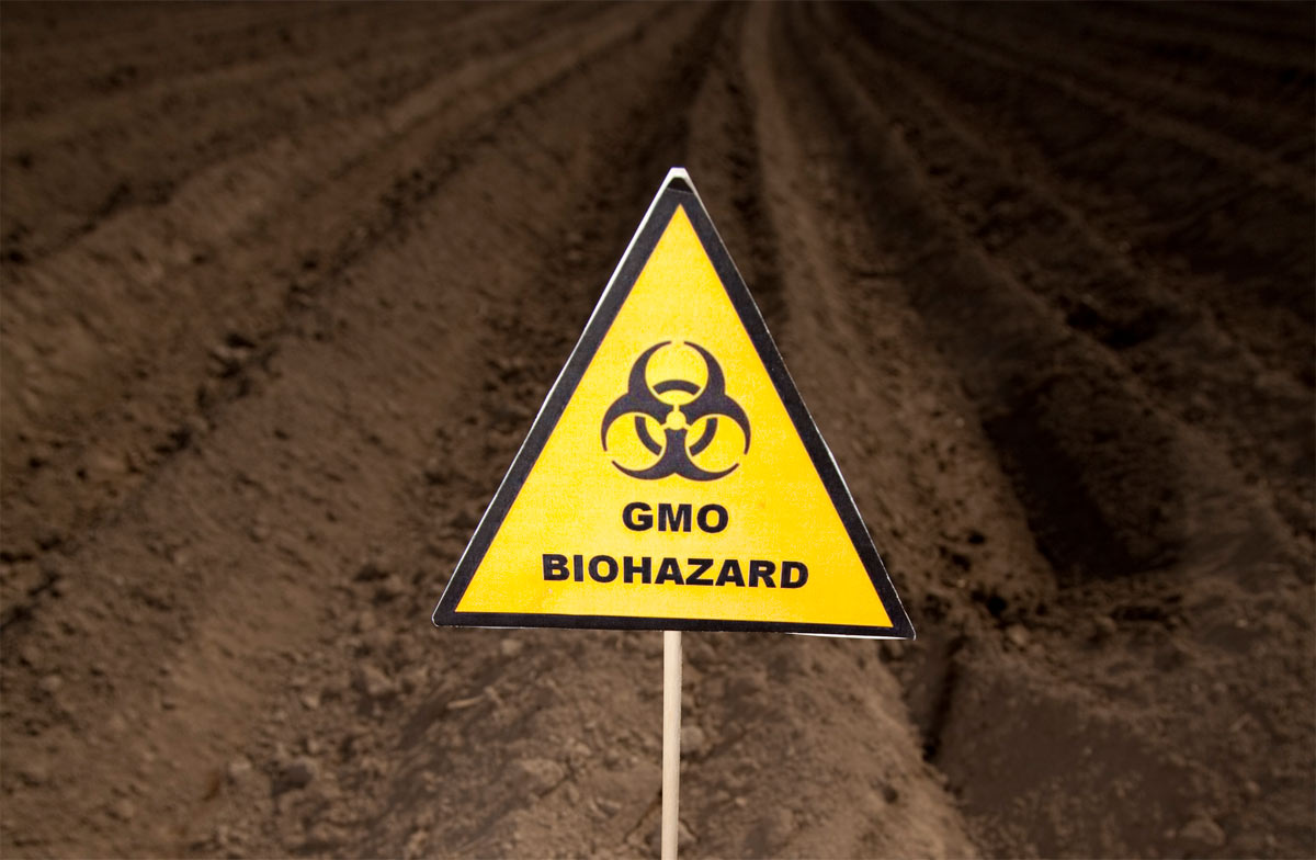 GMO Biohazard sign