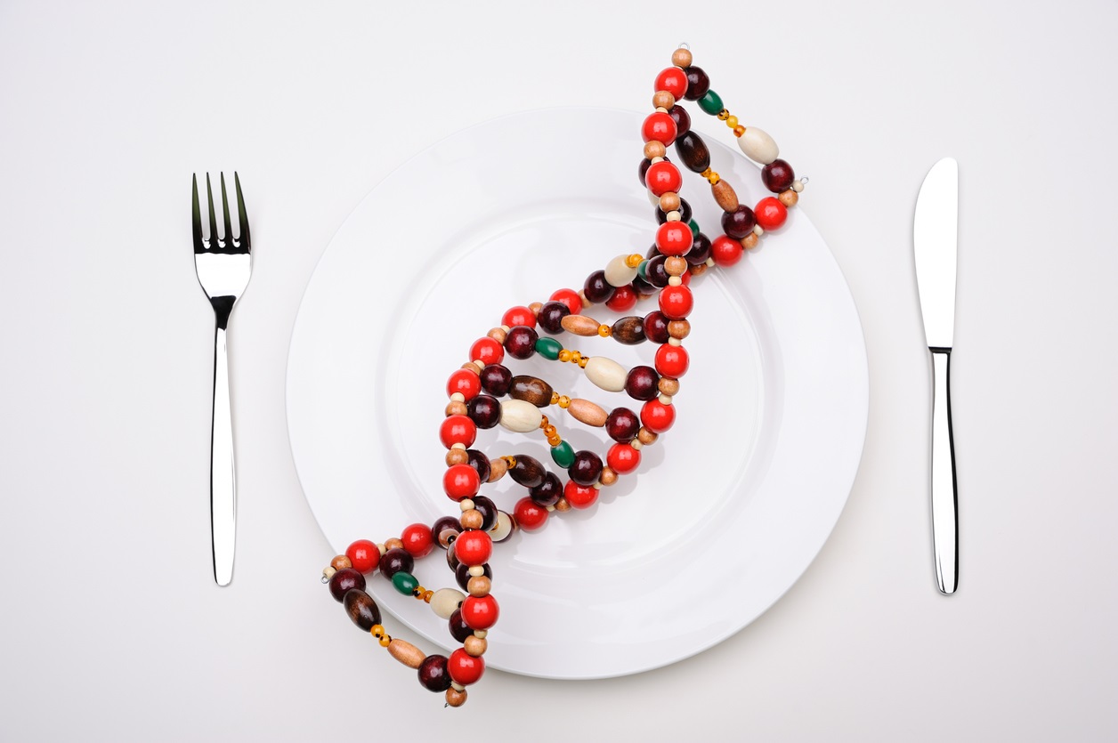 DNA molecule on a plate