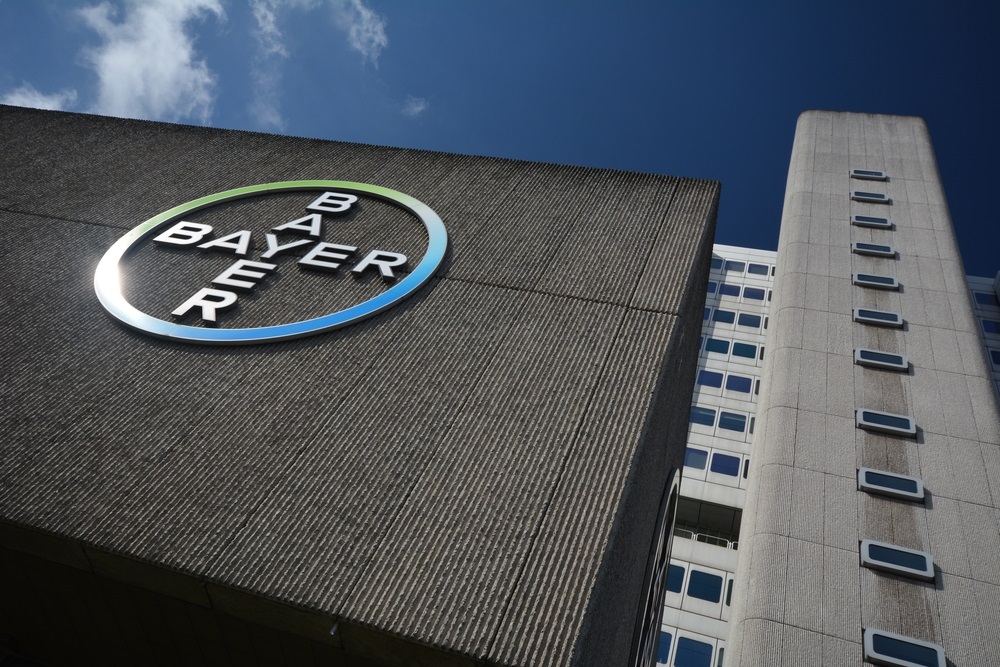 Bayer sign on building