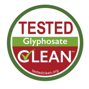 Tested glyphosate clean logo