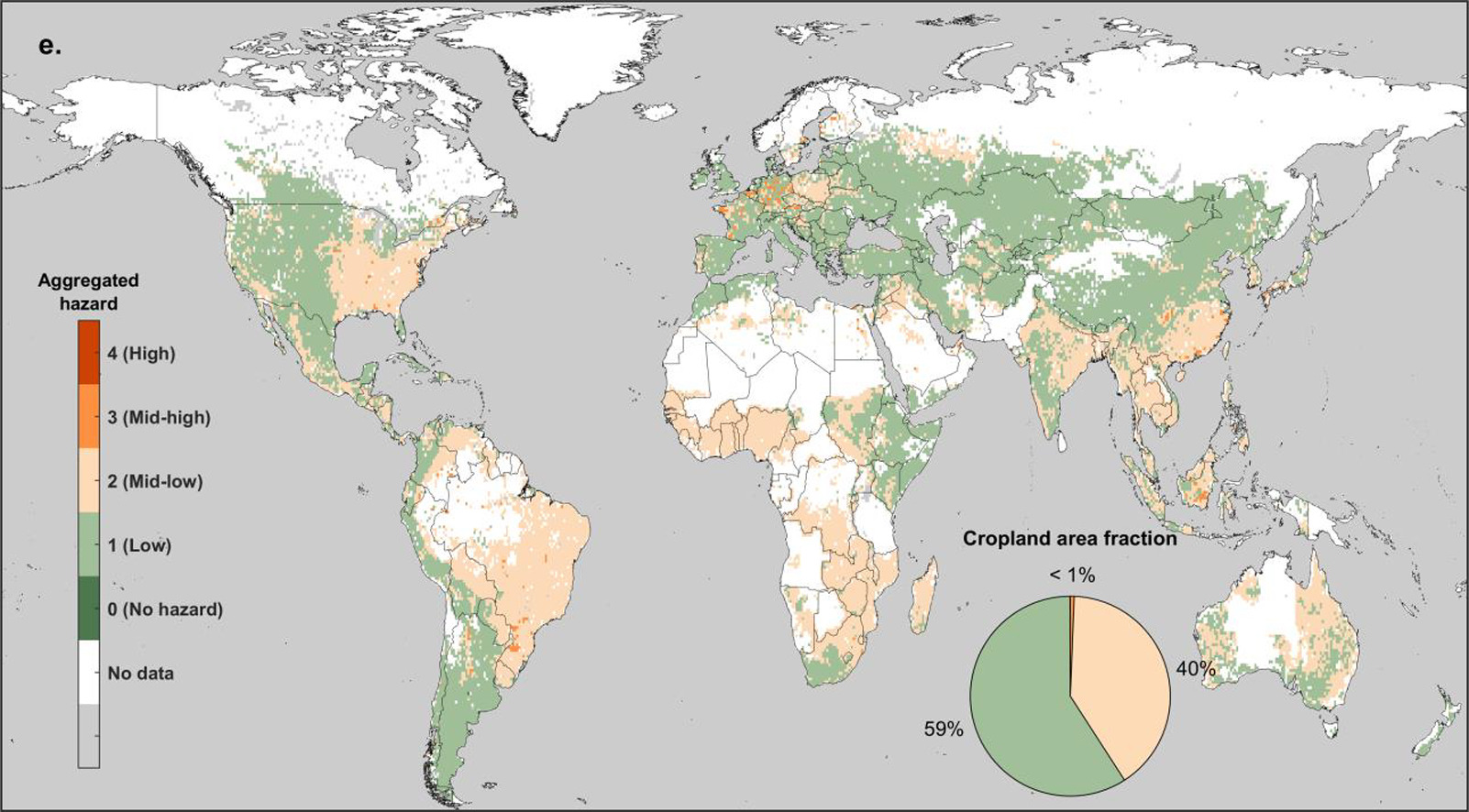 World map showing glyphosate contamination