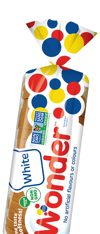 Wonder bread with non-gmo verified label