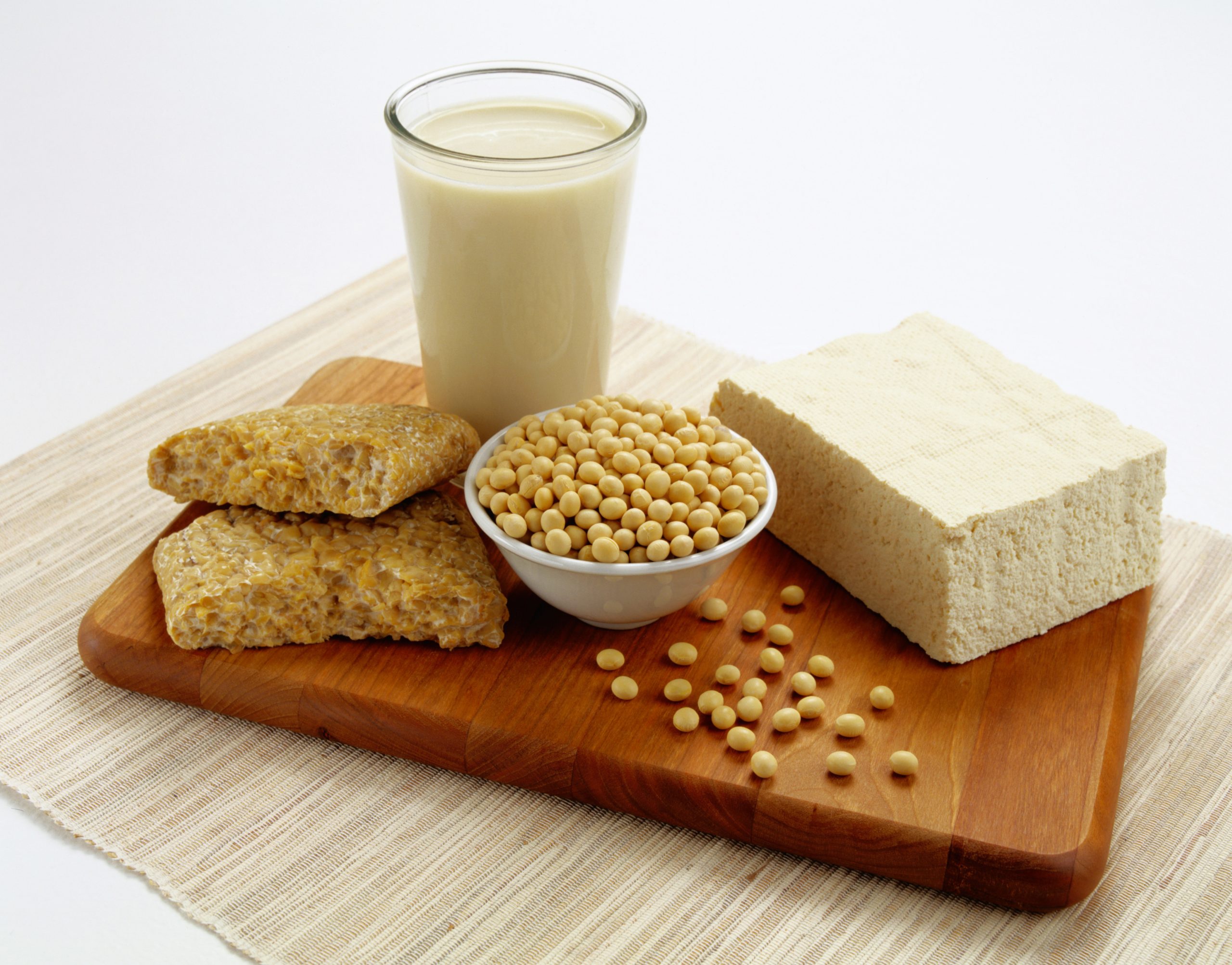 Photo of tofu and other soy products